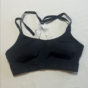 Under Armour Black Strappy Crossback Sports Bra